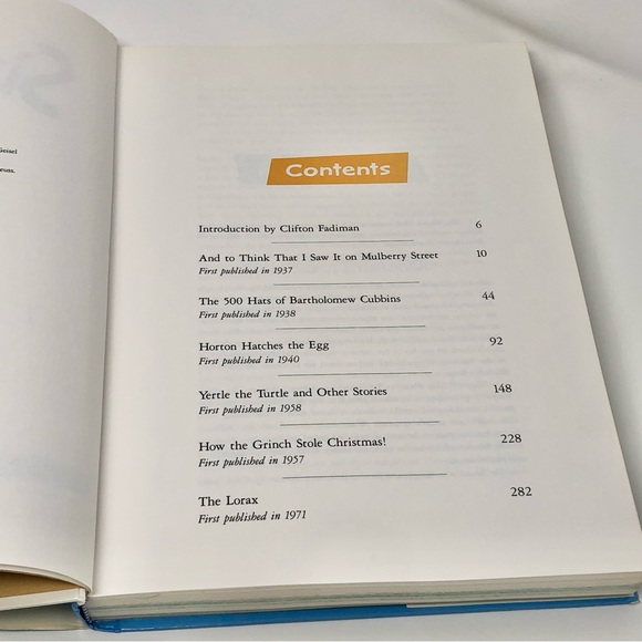 Six By Seuss A Treasury of Dr. Seuss Classics Vintage 1991 Edition Discontinued - Picture 6 of 7